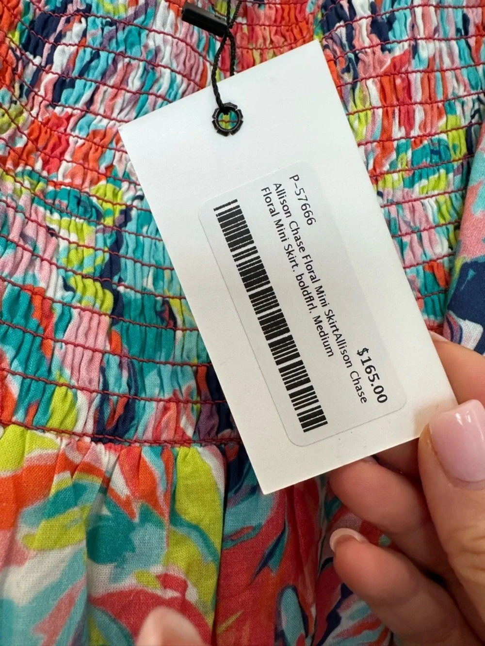 Allison NY Mini Skirt Floral Tie-Waist